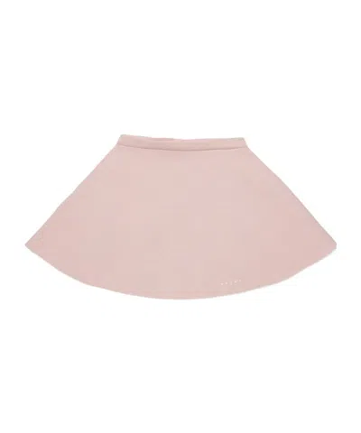 Marni Kids Logo Printed A-line Skirt In Pink