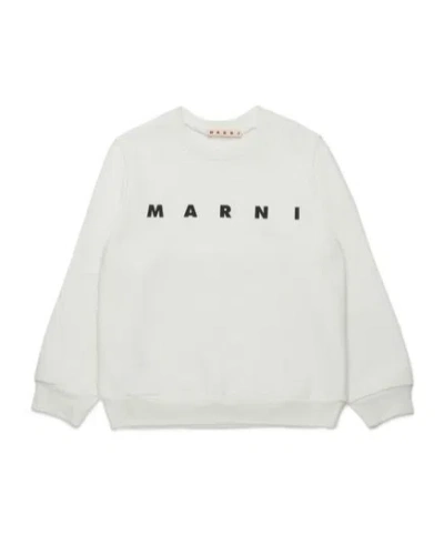 MARNI MARNI KIDS LOGO-PRINTED CREWNECK SWEATSHIRT