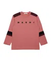 Marni Kids Logo-printed Long-sleeved T-shirt In Pink