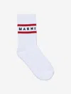 Marni Kids Logo Socks In White