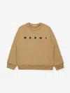 Marni Kids Logo Sweatshirt In Brown
