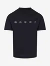 Marni Logo-print T-shirt In Blue