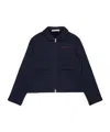 Marni Zip-up Sweatshirt With Logo In Blue