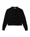 Marni Kids Long-sleeved Button-up Cardigan In Black