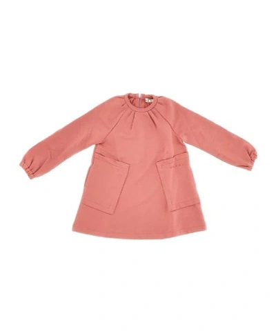 Marni Babies'  Kids Long-sleeved Fleece Mini Dress In Pink