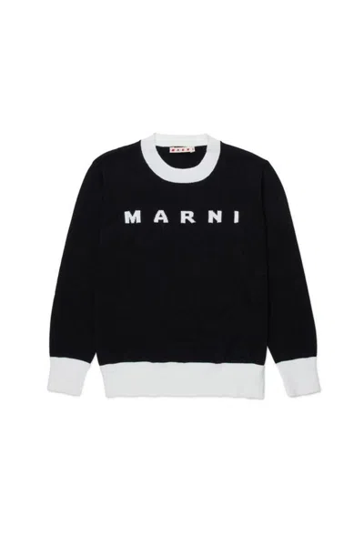 Marni Kids Mini Cozy Sweatshirt For Kids In Black