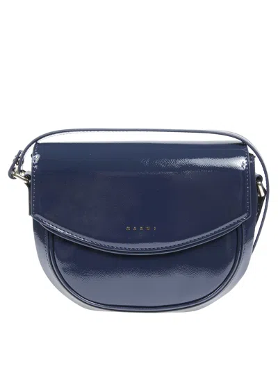 Marni Kids Mini Smile Handbag In Nero