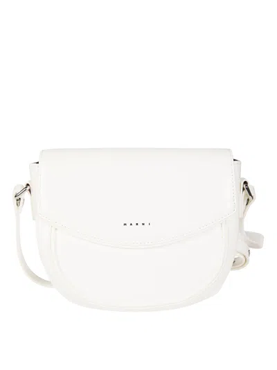 Marni Kids Mini Smile Handbag In White