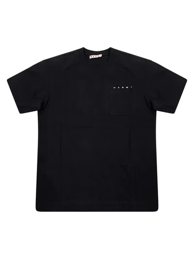 Marni Kids Mini T-shirt For Boys And Girls Fw26 In Blue
