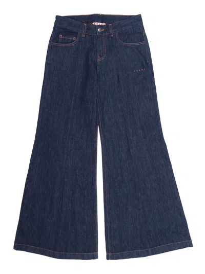Marni Kids Mp251f Pantaloni In Blue