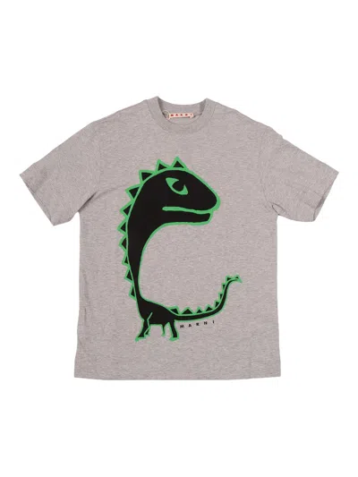 Marni Kids Mt304u Over Maglietta In Gray
