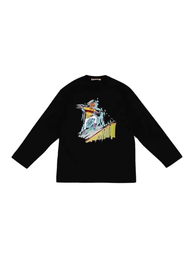 Marni Kids Mt332u Over Maglietta In Black