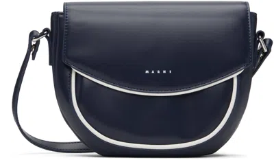Marni Kids Navy Smile Bag In 0m803