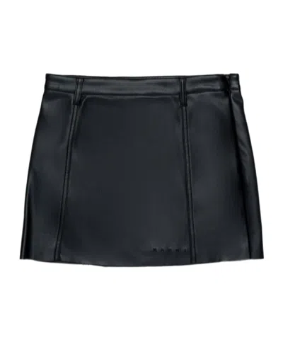 Marni Kids Panelled Skirt In Black