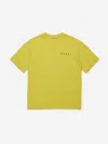 Marni Kids Pocket Logo T-shirt In Yellow
