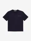 Marni Kids Pocket T-shirt In Blue
