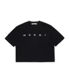 Marni Kids Stud Logo T-shirt In White