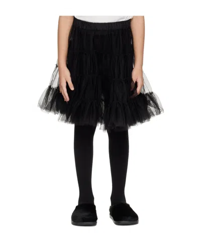 Marni Kids Tulle Mini Skirt In Black