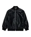 Marni Kids Varsity Bomber Jacket In Black