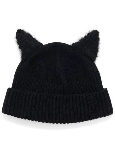 Marni Kitten Ears Beanie In Black