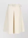 Marni Belted Midi Skirt In Neutrals