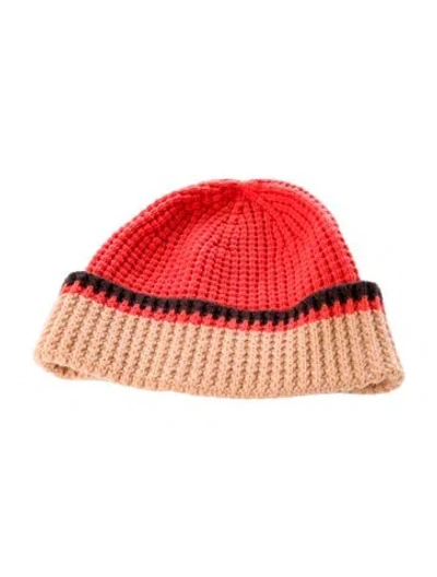 Pre-owned Marni Knit Beanie In Orange