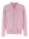 Marni Distressed Detailing Knit Cardigan In Color Carne Y Neutral