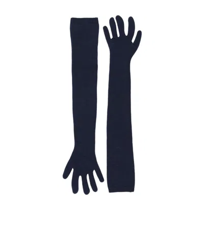 Marni Knit Gloves In Blue