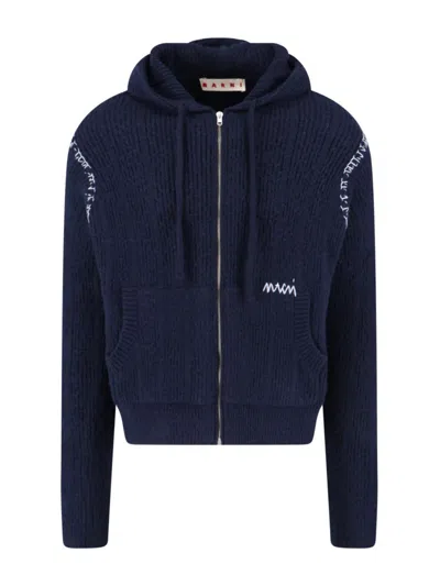 MARNI KNIT PULLOVER - NAVY