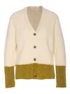 Marni Long Sleeve V-neck Knitted Cardigan In Multi