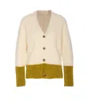 Marni Long-sleeved Cardigan In White