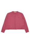 Marni 로고 자수 가디건 In Pink