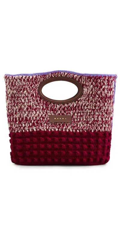 Marni Handbag Woman Colour Red In Burgundy