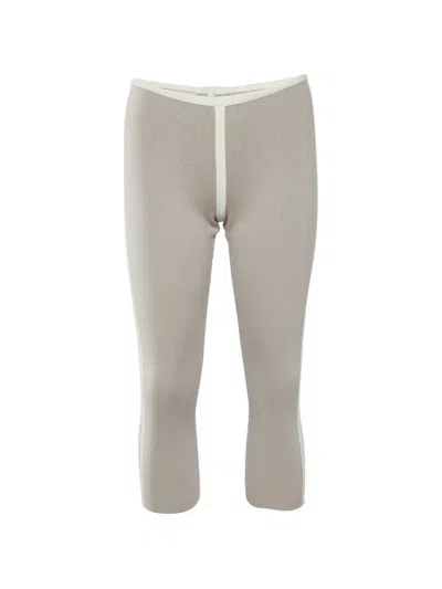Pre-owned Marni Knitted Cropped Trousers In Neutral