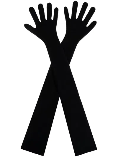 Marni Knitted Gloves In Black
