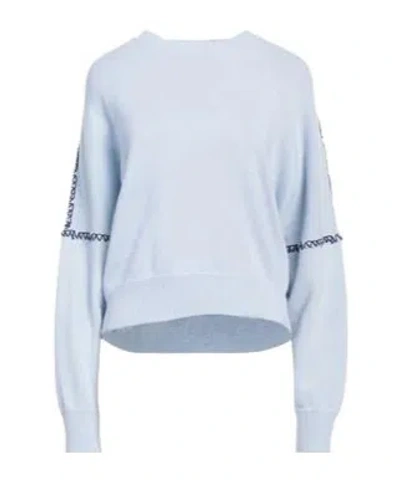 Marni Knitted Long-sleeved Top In Blue