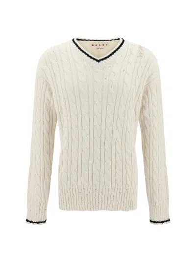 Marni Knitwear In Beige