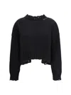 Marni Black Cotton Sweater In Black