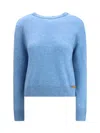 Marni Long-sleeved Crewneck Sweater In Blue