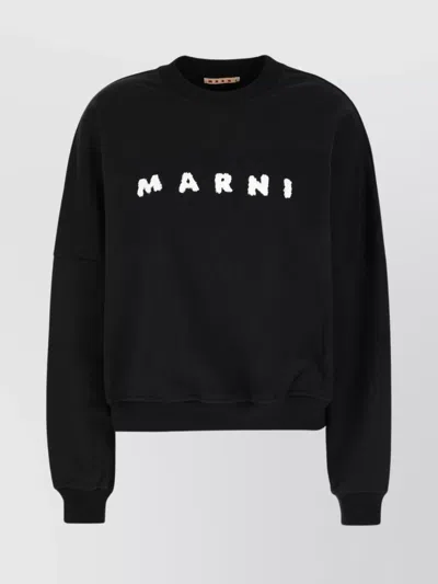 Marni Knitwear Crew Neck Long Sleeves In Blue