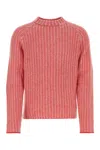 Marni Embroidered Wool Blend Sweater In Pink