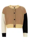 Marni Women's Multicolor Cashmere Oversize Cardigan | Size It 38 | Cdmd0393q0ufx385 Color Blw74 In Multicoloured