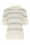 Marni Women's Embroidered Mohair Blend Sweater In Stripped