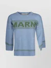 Marni Knitwear With Ribbed Cuffs And Hem In Animal Print