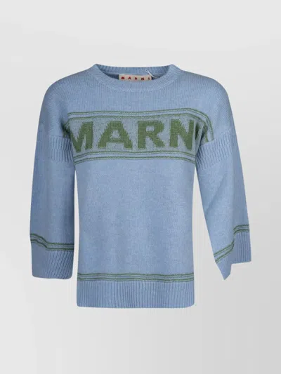 MARNI KNITWEAR WITH RIBBED CUFFS AND HEM