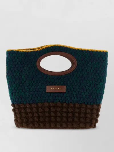 Marni Knot Handle Tote Bag Unique Texture