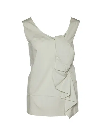 Pre-owned Marni Knot-detail Sleeveless Top In Green