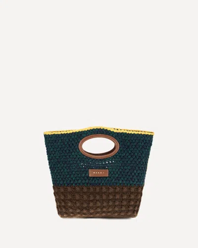 Marni Knotty Crochet Wool Handbag