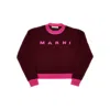 Marni L And Cashmere Sweater With Logo Kids