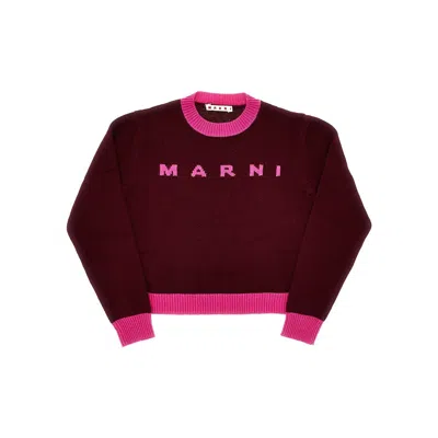 MARNI L AND CASHMERE MINI DRESS WITH LOGO KIDS